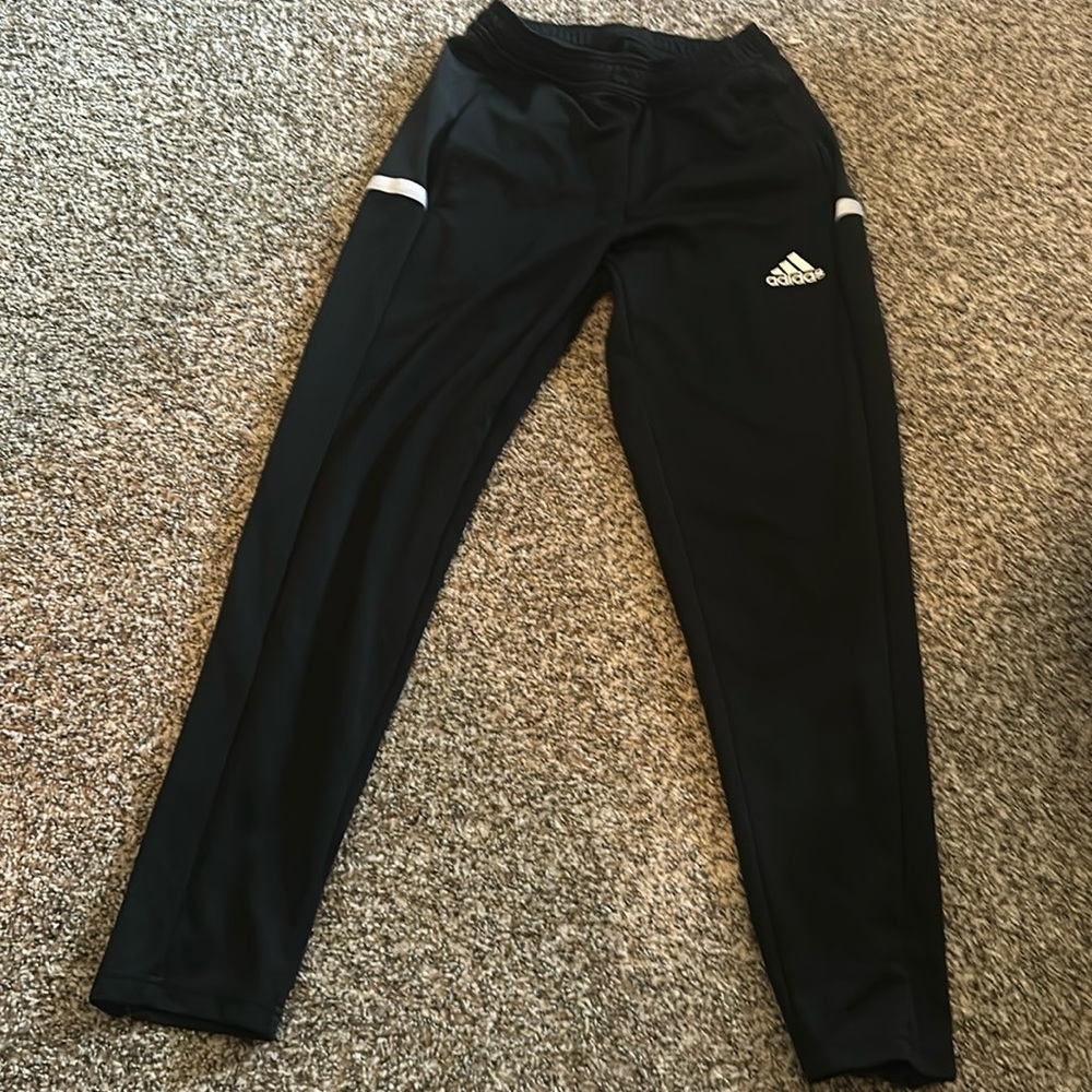 Black Adidas Aeroready sweats. Women small